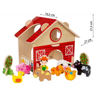 Drewniany Domek Farma SPW84939 Smily Play