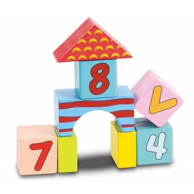 Klocki drewniane 52 elementy SPW84941 Smily Play / Winfun