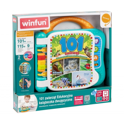 Edukacyjna Książeczka Dwujęzyczna 101 Zwierząt 240402 Smily Play / Winfun