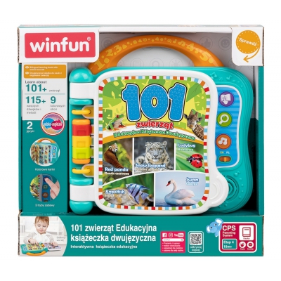 Edukacyjna Książeczka Dwujęzyczna 101 Zwierząt 240402 Smily Play / Winfun