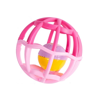 Grzechotka Sensoryczna Świecąca Miękka Piłka Różowa SP83659 Smily Play