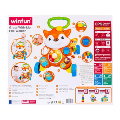 Jeździk Chodzik Pchacz Interaktywny Lis 000878 Smily Play / Winfun