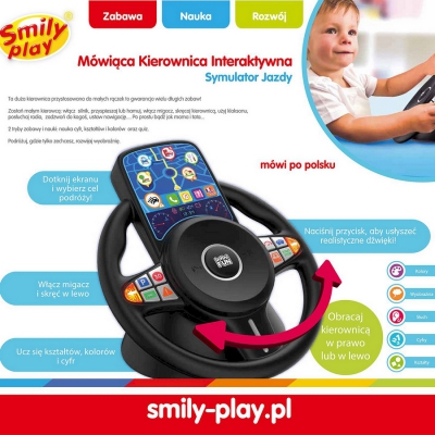 Mówiąca Kierownica Interaktywna SP83676 Smily Play