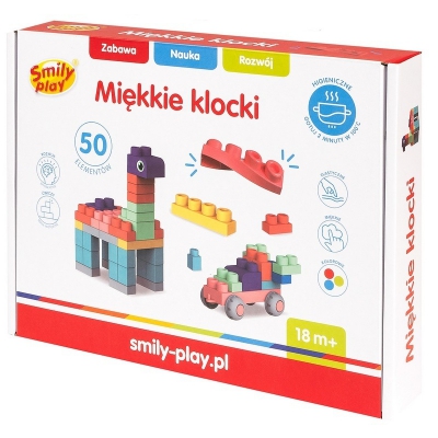 Smily Play Miękkie Klocki 50 elementów SP84943