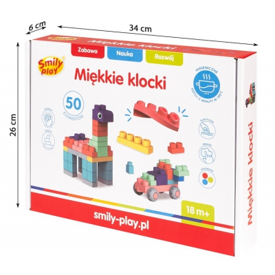 Smily Play Miękkie Klocki 50 elementów SP84943