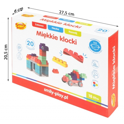 Smily Play Miękkie Klocki 20 elementów SP84944