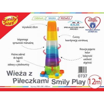 WIEŻA Z PIŁECZKAMI 000737 Smily Play / Winfun