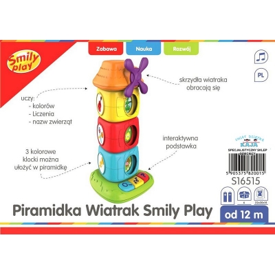 Interaktywna Piramidka Wiatrak s16515 Smily Play