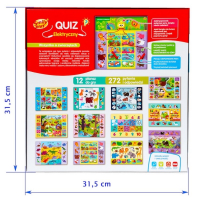 Quiz Elektryczny Wszystko o zwierzętach SP98277 Smily Play