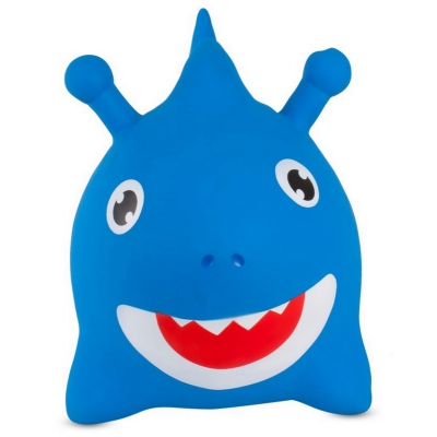 Skoczek Gumowy dla dzieci Rekin Baby Shark 62cm Niebieski do skakania z pompką. Sun Baby