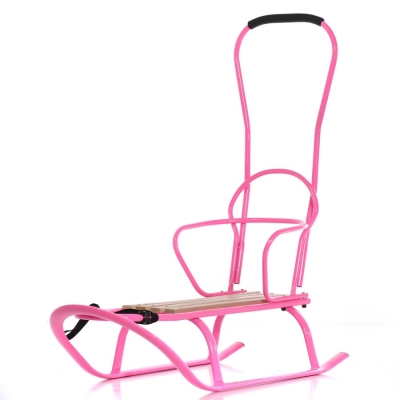 Sanki Dziecięce Linea z Pchaczem kolor Pink / TAKO