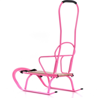 Sanki Dziecięce Linea z Pchaczem kolor Pink / TAKO
