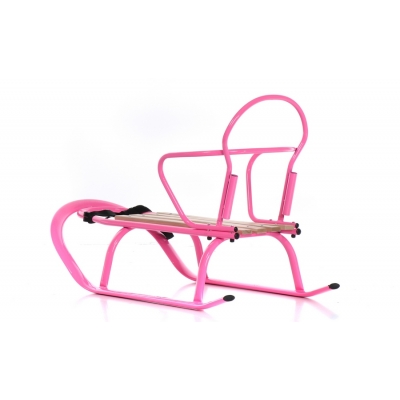 Sanki Dziecięce Linea z Pchaczem kolor Pink / TAKO