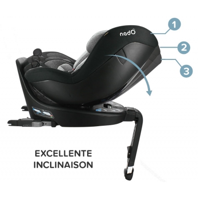 Fotelik Samochodowy NADO Lite 03 I-SIZE (40-105cm) Black Stone