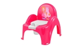 Antypoślizgowy Nocnik Krzesełko z Pozytywką KSIĘŻNICZKA Różowy / Tega Baby