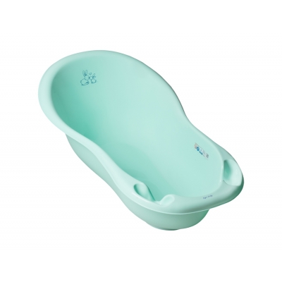 Wanienka Duża 102cm LUX KRÓLICZKI z Odpływem Jasno Zielona / Tega Baby