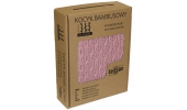 Kocyk bambusowy Squares 80x100 cm kolor Deep Pink Terjan