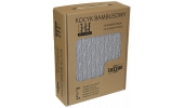 Kocyk bambusowy Squares 80x100 cm kolor Steel Grey Terjan