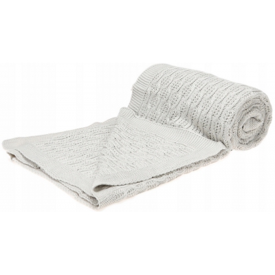 Kocyk bambusowy Squares 80x100 cm kolor Silver Terjan