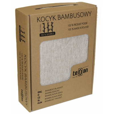 Kocyk bambusowy Two Left 100x80 cm kolor Lark Terjan