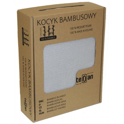 Kocyk bambusowy Two Left 100x80 cm kolor Silver Terjan