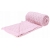 Kocyk bambusowy Squares 80x100 cm kolor Deep Pink Terjan