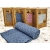 Kocyk bambusowy Squares 80x100 cm kolor Denim Blue Terjan