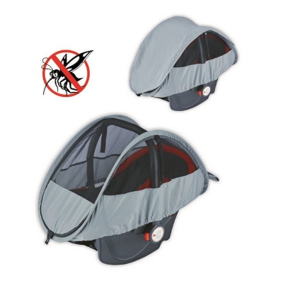 Moskitiera i Osłona Przeciwsłoneczna 2w1 do Fotelików Samochodowych 0-13 kg.Bambino / TopGal