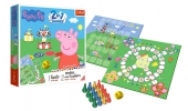 Gra Planszowa 2w1 Chińczyk Węże i Drabiny Peppa 02067 Trefl