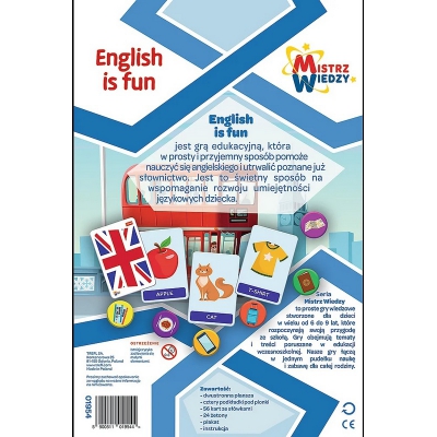 Gra Edukacyjna English is Fun. Mistrz Wiedzy 01954 Trefl