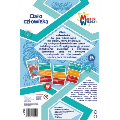 Gra Edukacyjna Ciało Człowieka. Mistrz Wiedzy 01957 Trefl