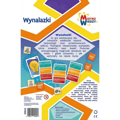 Gra Edukacyjna Wynalazki. Mistrz Wiedzy 01958 Trefl