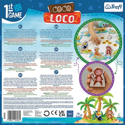 Coco Loco Pierwsza Gra Planszowa 02343 Trefl