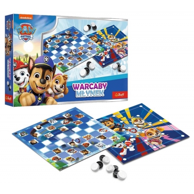 Gra planszowa Warcaby i Młynek, Paw Patrol 02798 Trefl