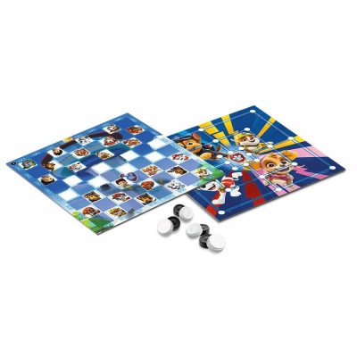 Gra planszowa Warcaby i Młynek, Paw Patrol 02798 Trefl