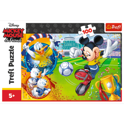 Puzzle 100 elementów - Myszka Miki na Boisku 16353 TREFL