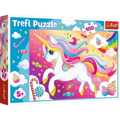 Puzzle 100 elementów - Piękny Jednorożec 16386 / TREFL