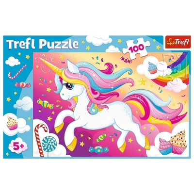 Puzzle 100 elementów - Piękny Jednorożec 16386 / TREFL