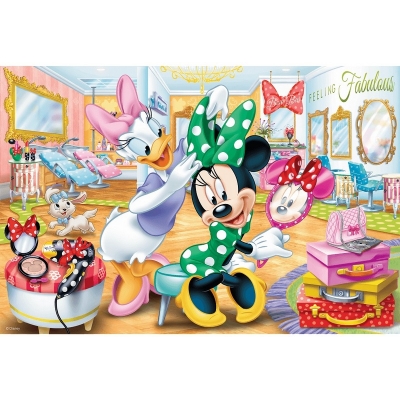 Puzzle 100 elementów - Minnie w salonie kosmetycznym 16387 / TREFL