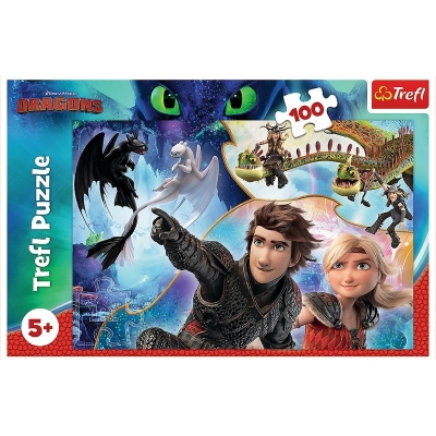 Puzzle 100 elementów - W krainie smoków 16392 / TREFL