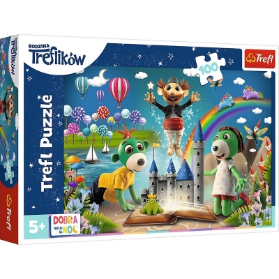 Puzzle 100 elementów - Bajkowy wieczór z Treflikami 16412 / TREFL