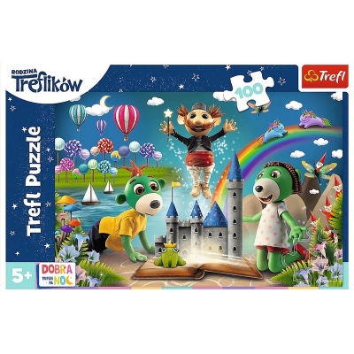Puzzle 100 elementów - Bajkowy wieczór z Treflikami 16412 / TREFL
