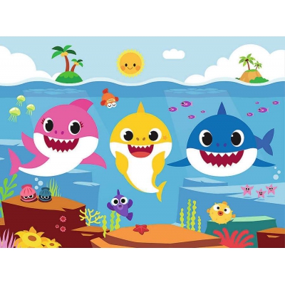 Puzzle 30 elementów Baby Shark Podwodny świat rekinów 18284 Trefl