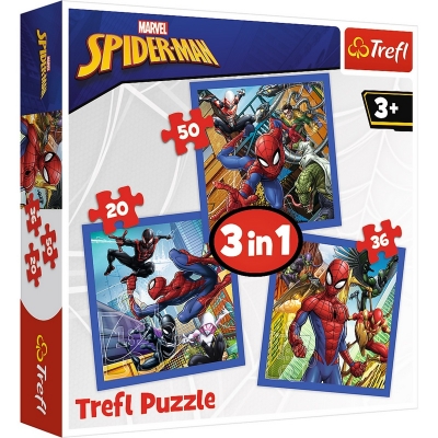Puzzle 3w1  - Spider-Man Pajęcza Siła 34841 TREFL