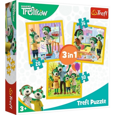 Puzzle 3w1  - Razem jest wesoło 34850 TREFL