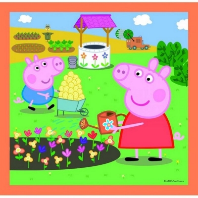 Puzzle 3w1  - Pomysłowa Świnka Peppa 34852 TREFL
