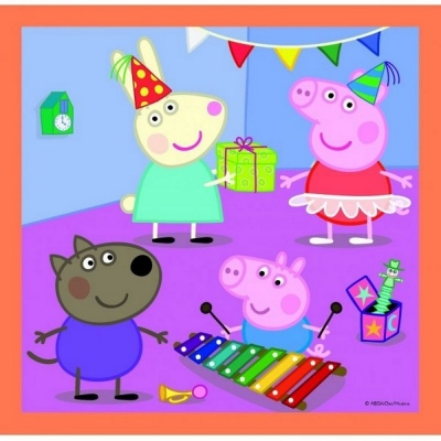 Puzzle 3w1  - Pomysłowa Świnka Peppa 34852 TREFL