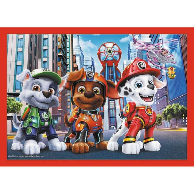 Puzzle 4 w 1 Psi Patrol w mieście 34374 Trefl