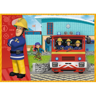 Puzzle 4 w 1 Odważny Strażak Sam 34387 Trefl