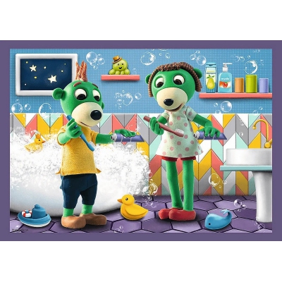 Puzzle 4 w 1 Trefliki przed snem. Dobranoc, Trefliki na noc 34399 Trefl